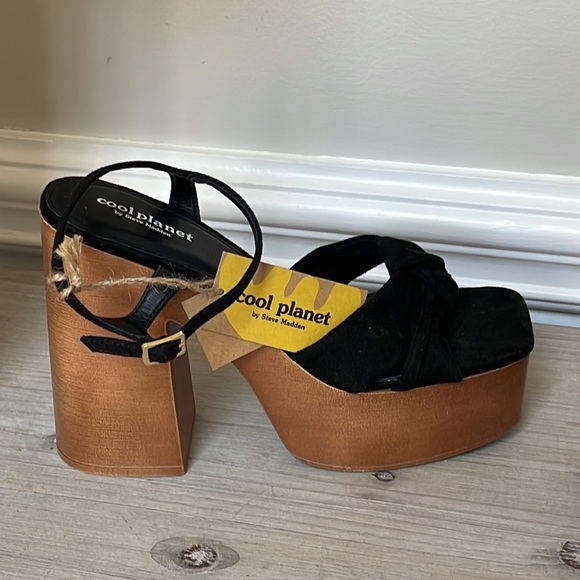 NWT Cool Planet Steve Madden Jilly Ankle Strap Platform Sandals - Picture 10 of 12